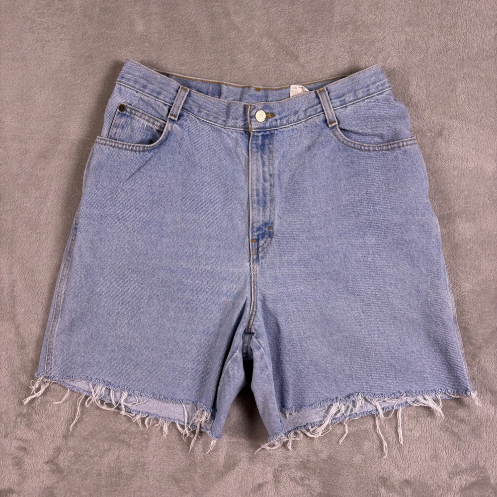 Vintage Gitano High Waisted Denim Cut Off Shorts Light Wash 90s W31 Festival‎